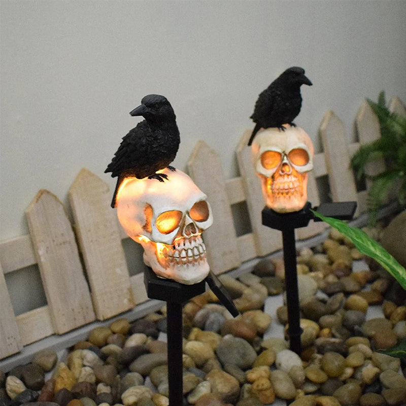 Halloween Schedel Kraai Lamp