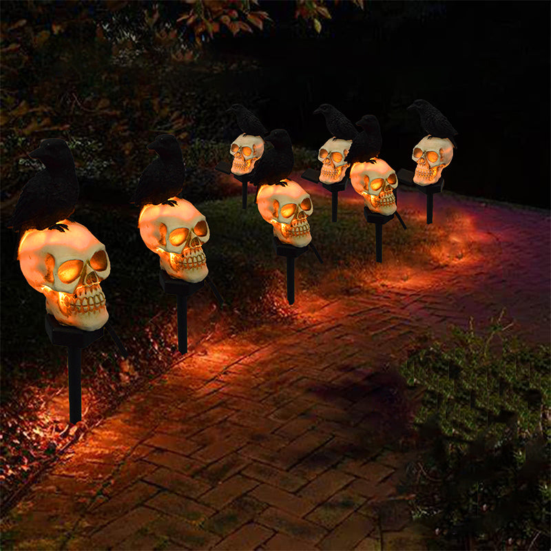 Halloween Schedel Kraai Lamp