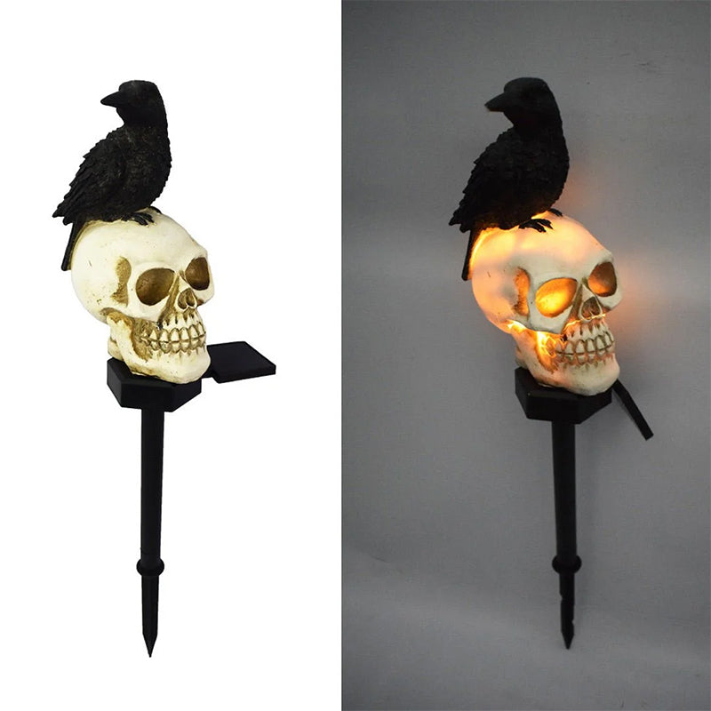 Halloween Schedel Kraai Lamp